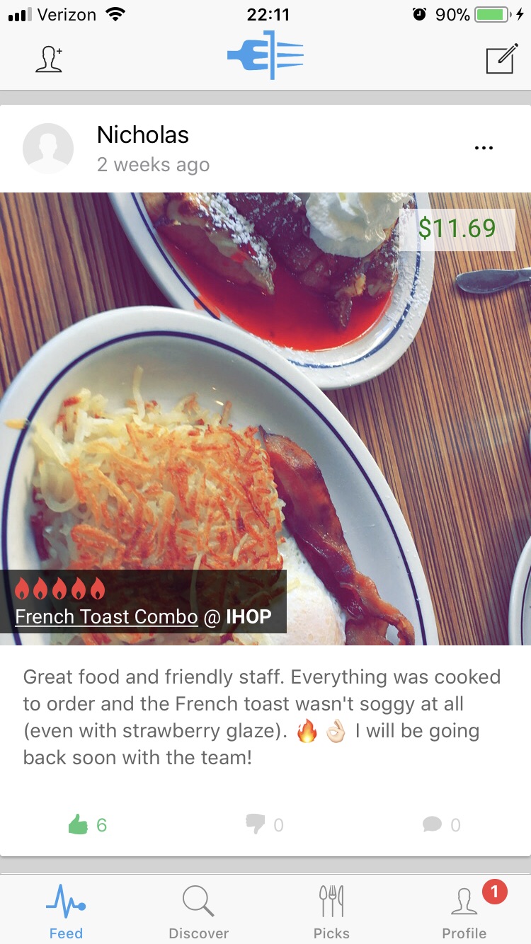 evry1eats recommendations and ratings